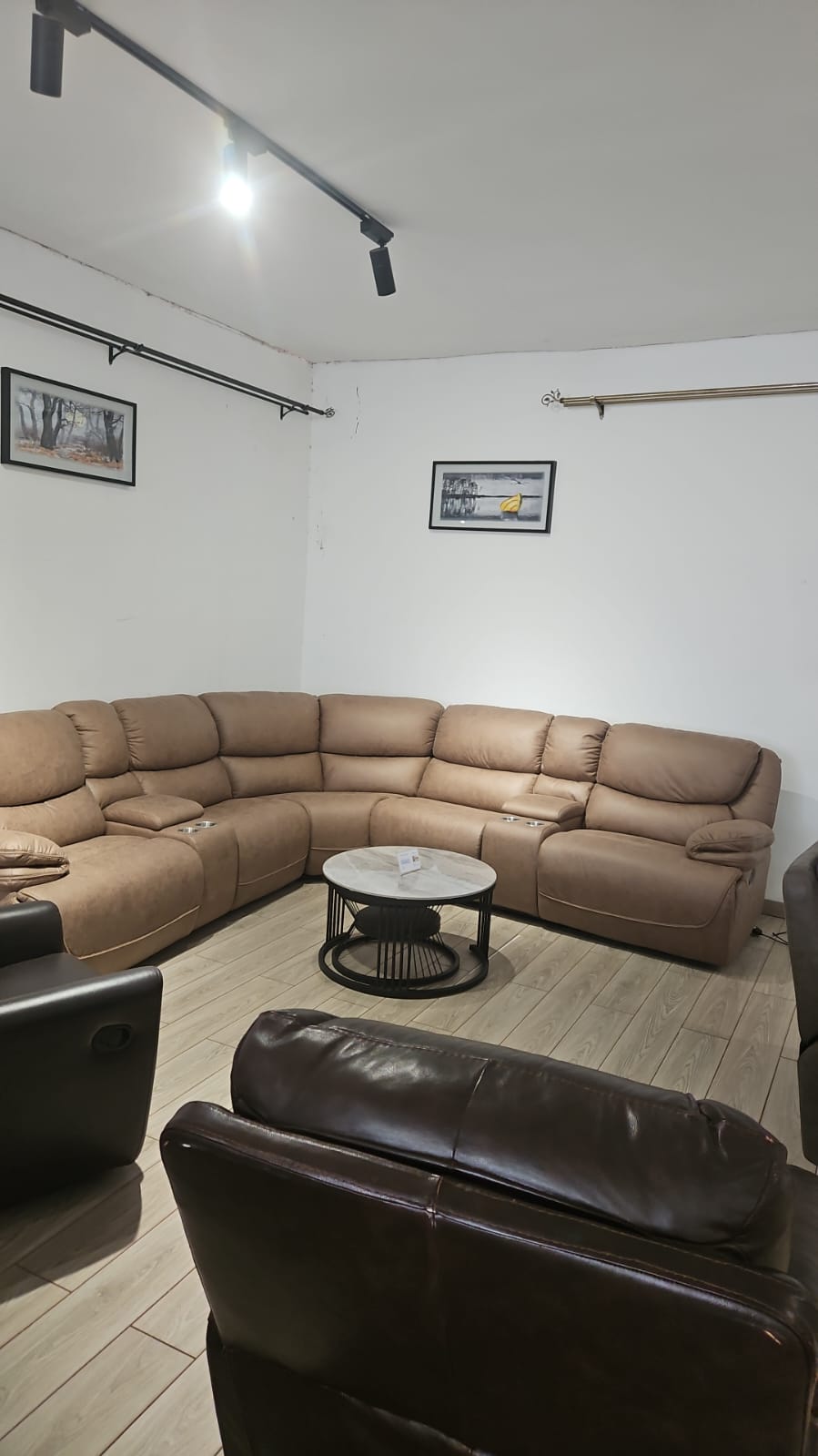 L-Shaped Sectional Recliner