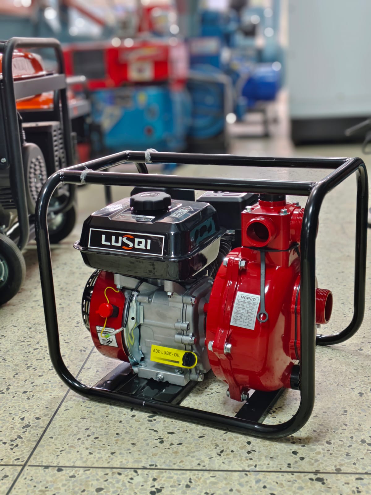 LUSQI 7HP Gasoline High Pressure Water Pump – 2", 65M Head LUS-WP20H