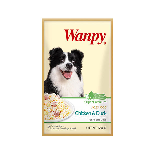 12pcs Wanpy Pouch Chicken and Duck Dog Food