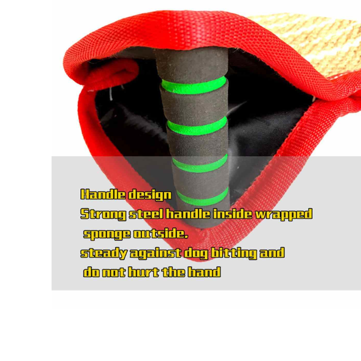 3-Handle Dog Training Bite Tug and Sleeve - DTT007